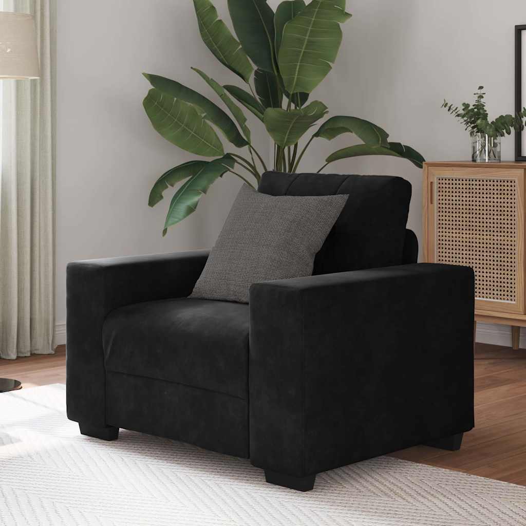 3-Sits Soffa Med Kudde Sammet