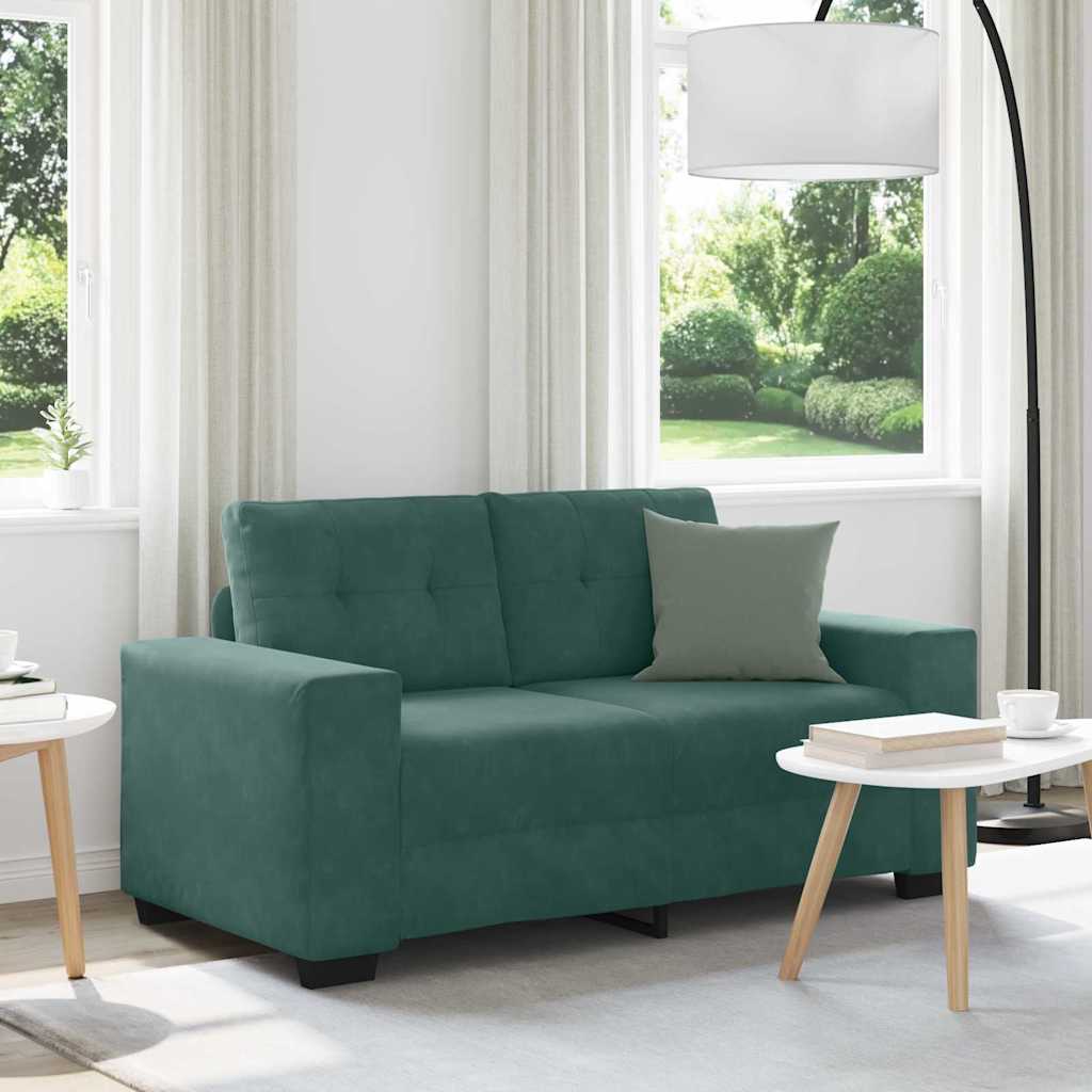 3-Sits Soffa Med Kudde Sammet