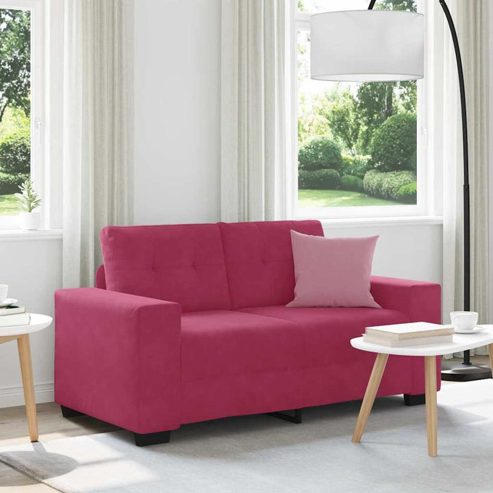 3-Sits Soffa Med Kudde Sammet