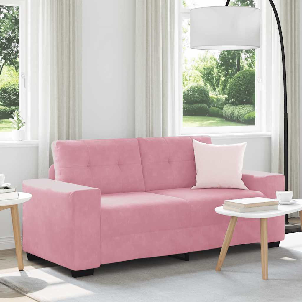 3-Sitssoffa 220X78X80 Cm Sammet