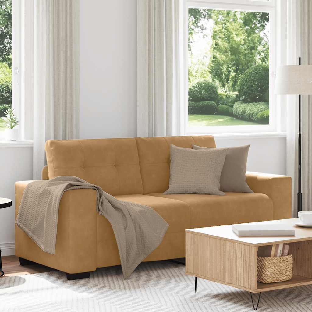 3-Sitssoffa 220X78X80 Cm Sammet