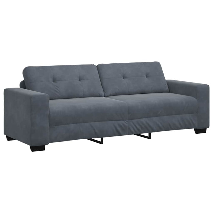 3-Sitssoffa 220X78X80 Cm Sammet