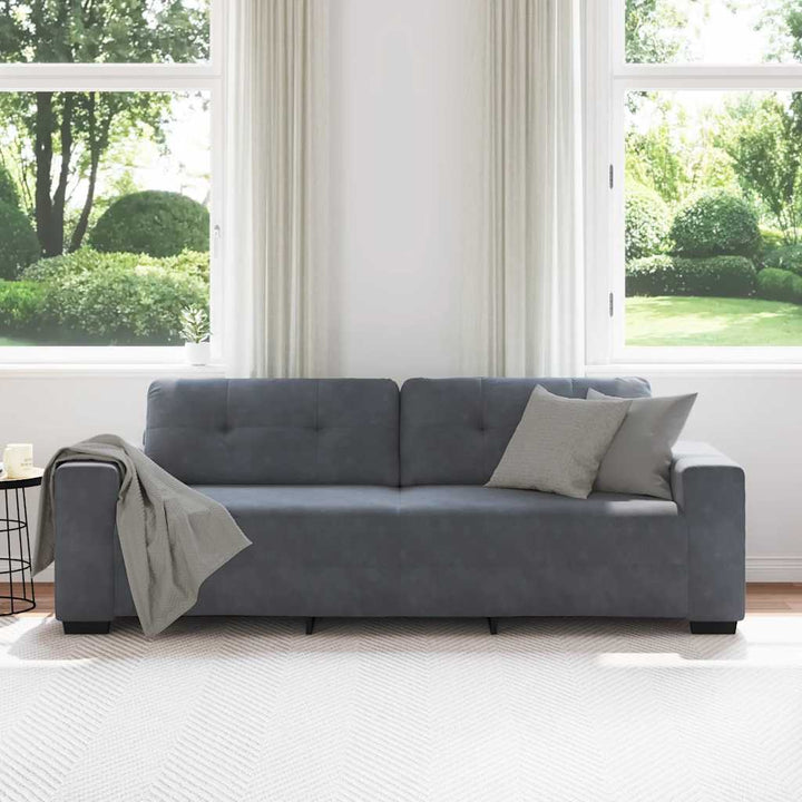 3-Sitssoffa 220X78X80 Cm Sammet
