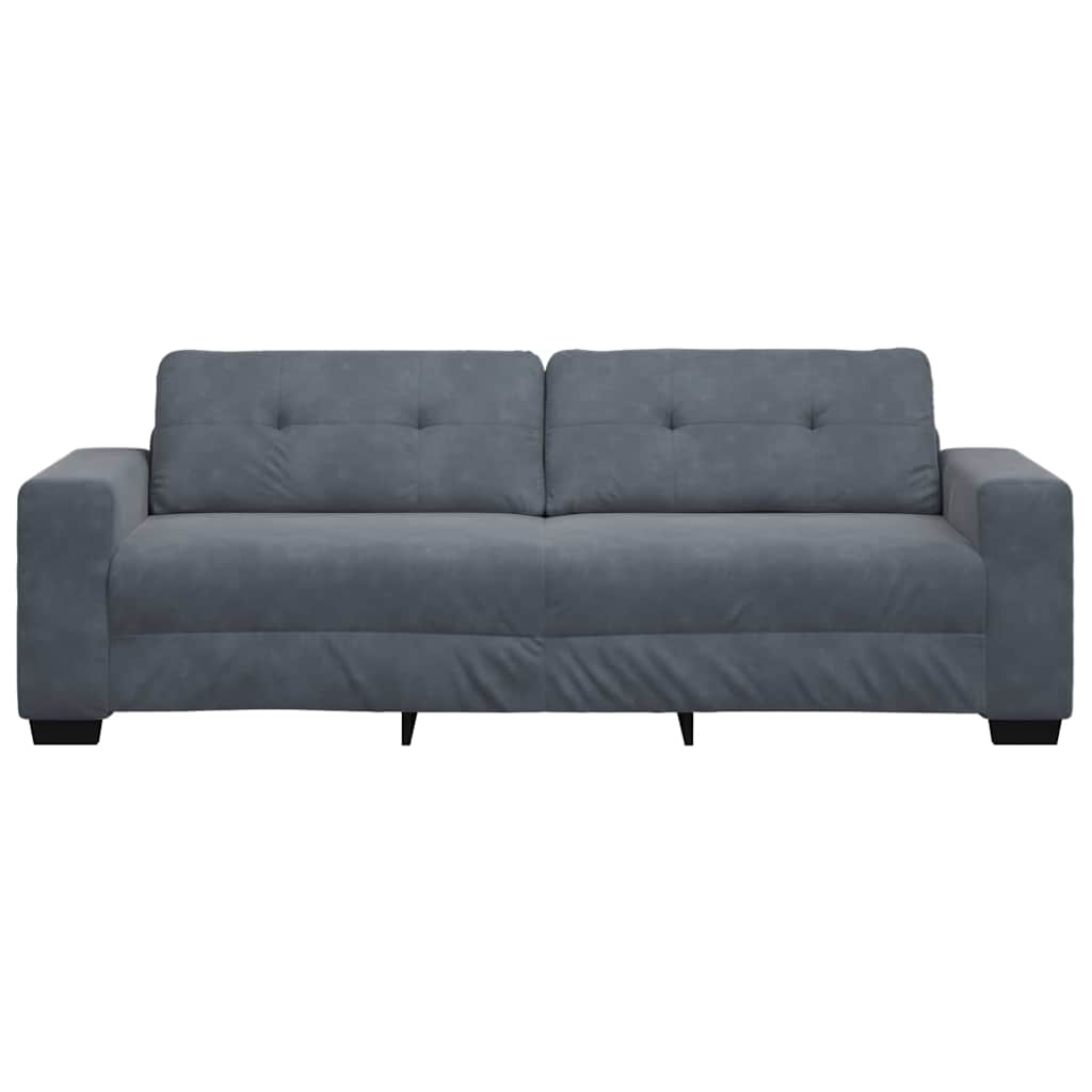 3-Sitssoffa 220X78X80 Cm Sammet
