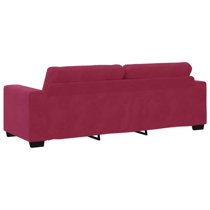 3-Sits Soffa Med Kudde Sammet