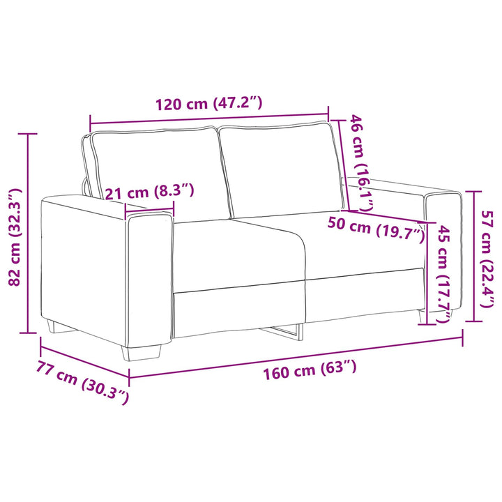 | Soffa | Med Kudde Med Kudde Beige 160 X 77 X 82 Cm Linne