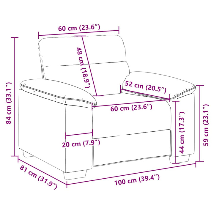 Soffstol 100X81X84 Cm Linne