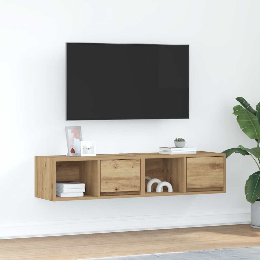 Tv-Bänkar 2 St 100X31X25,5 Cm Konstruerat Trä