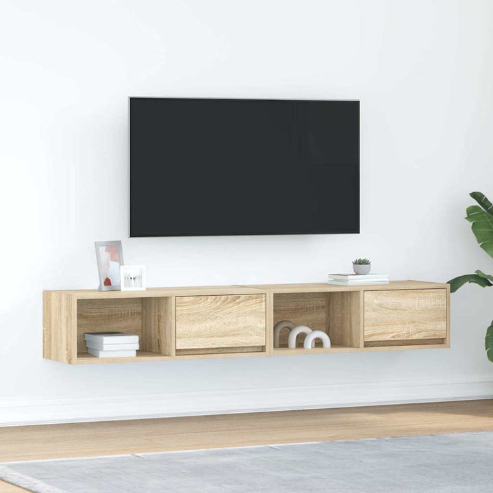 Tv-Bänkar 2 St 100X31X25,5 Cm Konstruerat Trä