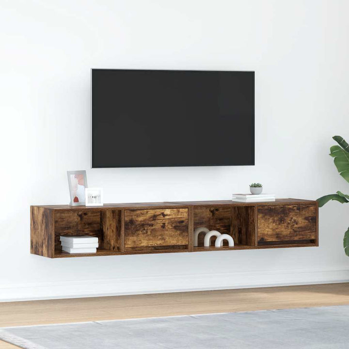 Tv-Bänkar 2 St 100X31X25,5 Cm Konstruerat Trä