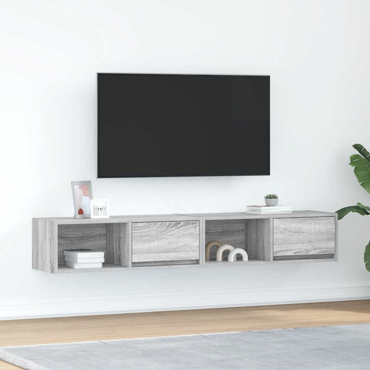 Tv-Bänkar 2 St 100X31X25,5 Cm Konstruerat Trä