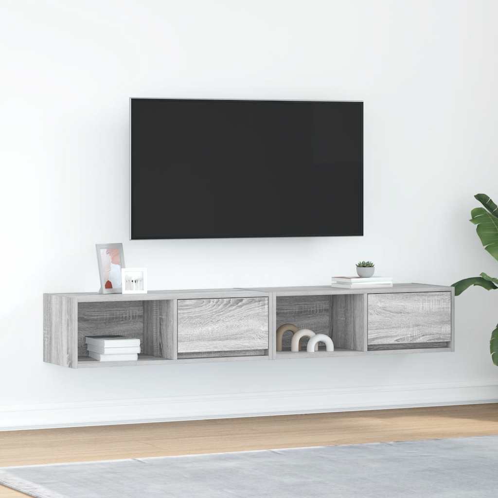 Tv-Bänkar 2 St 100X31X25,5 Cm Konstruerat Trä