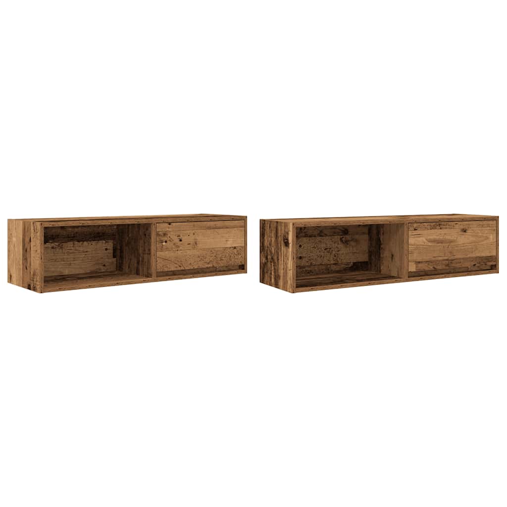 Tv-Bänkar 2 St 100X31X25,5 Cm Konstruerat Trä