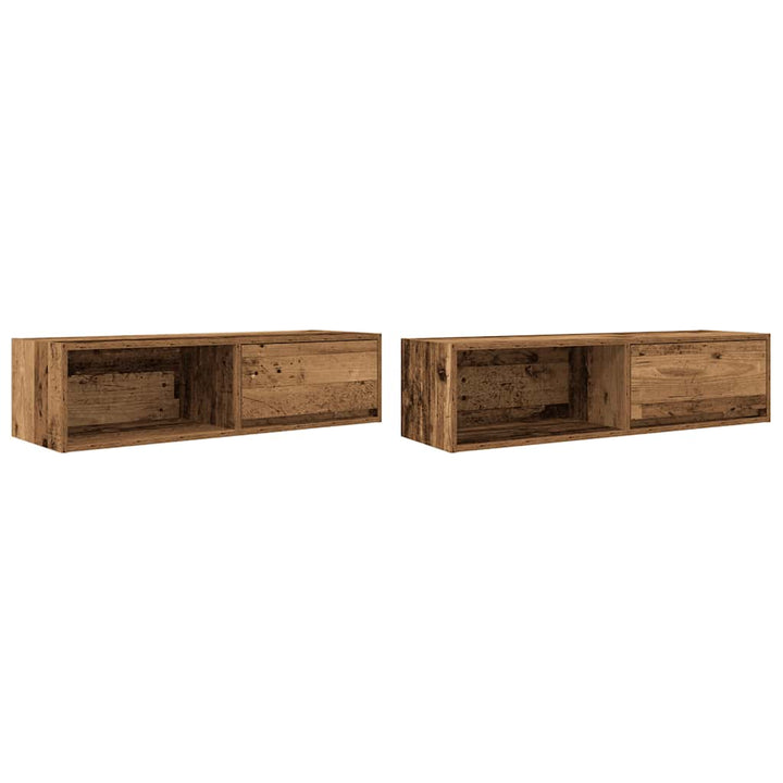 Tv-Bänkar 2 St 100X31X25,5 Cm Konstruerat Trä