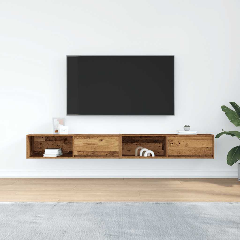 Tv-Bänkar 2 St 100X31X25,5 Cm Konstruerat Trä