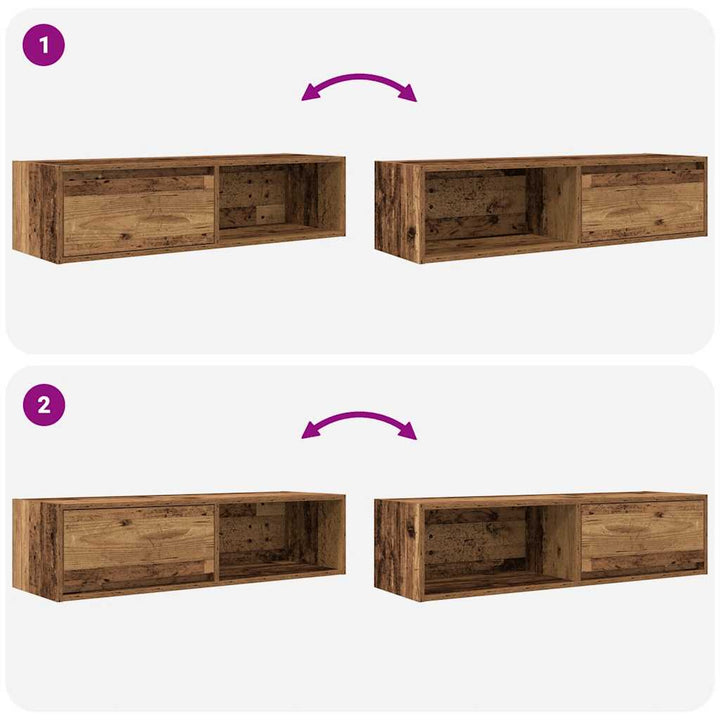 Tv-Bänkar 2 St 100X31X25,5 Cm Konstruerat Trä
