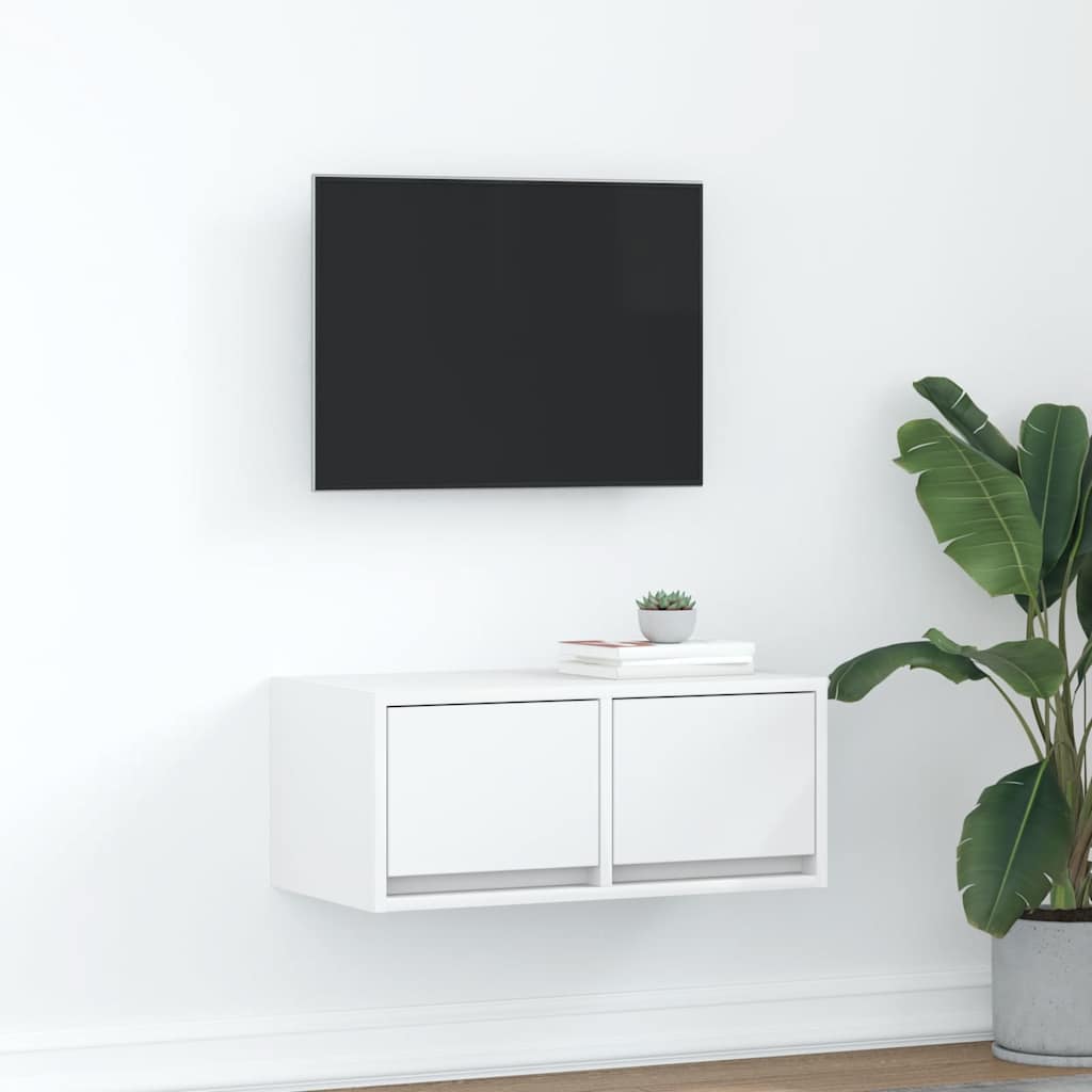 Tv-Bänk 80X31X25,5 Cm Konstruerat Trä