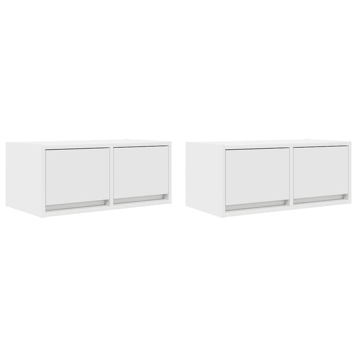Tv-Bänkar 2 St 60X31X25,5 Cm Konstruerat Trä