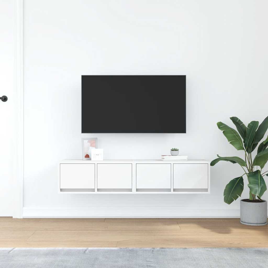 Tv-Bänkar 2 St 60X31X25,5 Cm Konstruerat Trä
