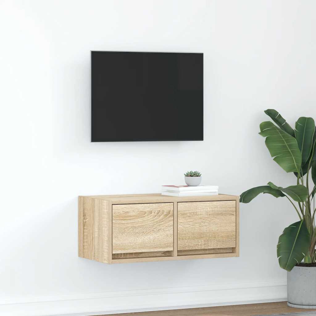 Tv-Bänk 60X31X25,5 Cm Konstruerat Trä