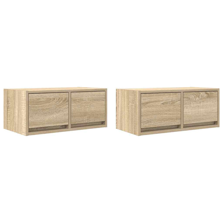 Tv-Bänkar 2 St 60X31X25,5 Cm Konstruerat Trä
