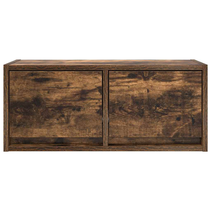 Tv-Bänk Rökt Ek 60X31X25,5 Cm Konstruerat Trä