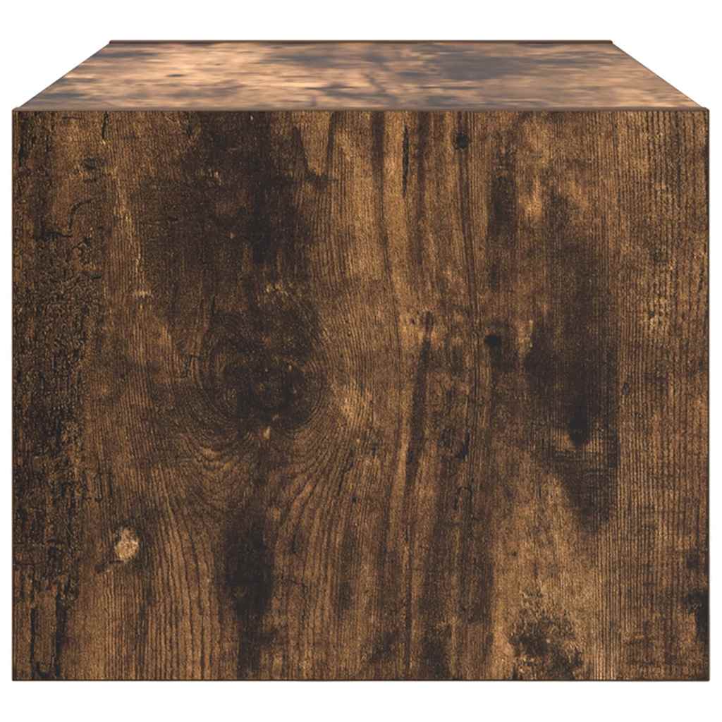 Tv-Bänk Rökt Ek 60X31X25,5 Cm Konstruerat Trä