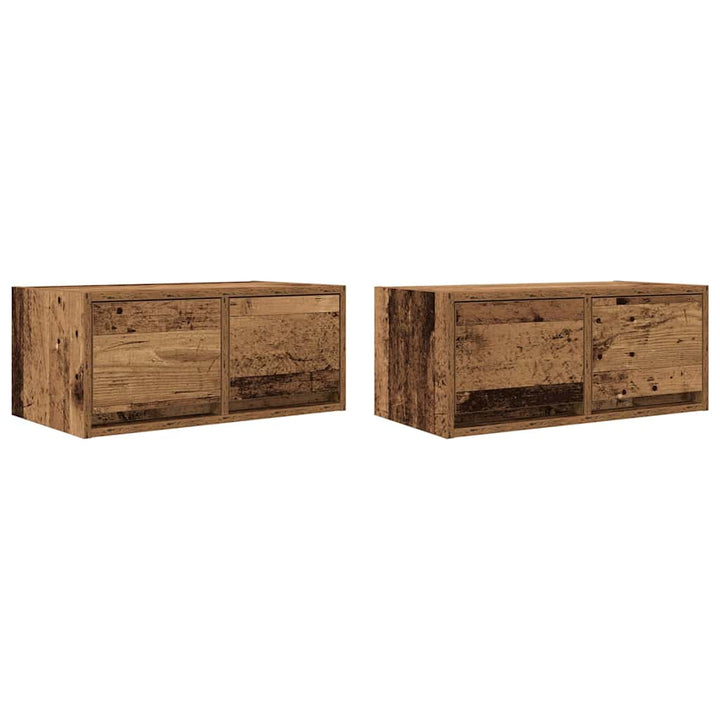 Tv-Bänkar 2 St 60X31X25,5 Cm Konstruerat Trä