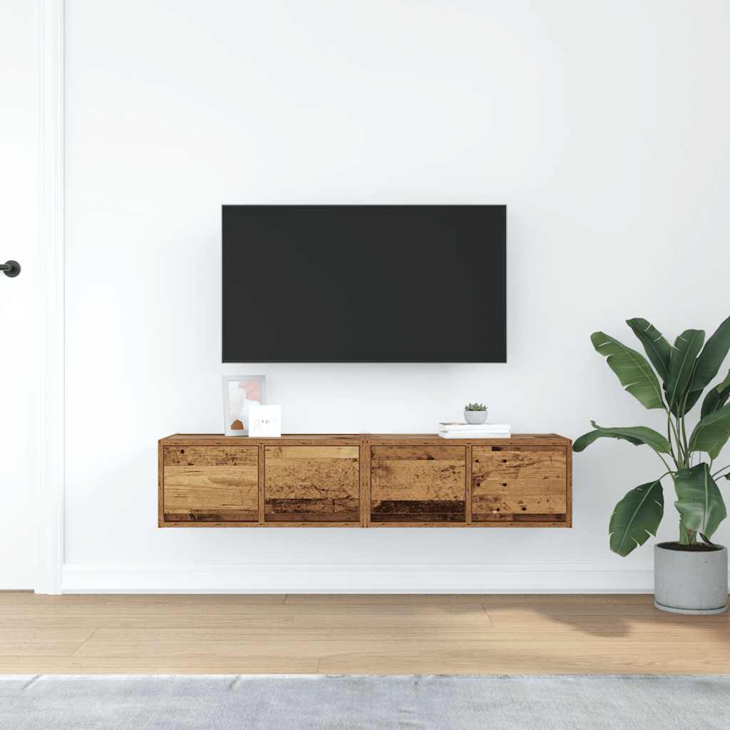 Tv-Bänkar 2 St 60X31X25,5 Cm Konstruerat Trä