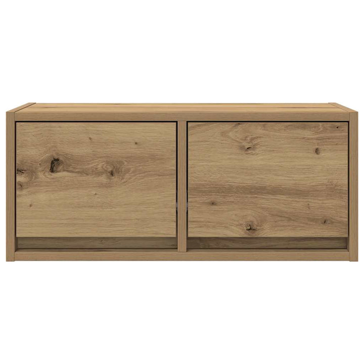 Tv-Bänkar 2 St Hantverksmässig Ek 60X31X25,5 Cm Konstruerat Trä