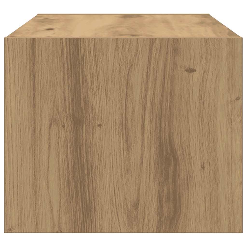 Tv-Bänkar 2 St Hantverksmässig Ek 60X31X25,5 Cm Konstruerat Trä