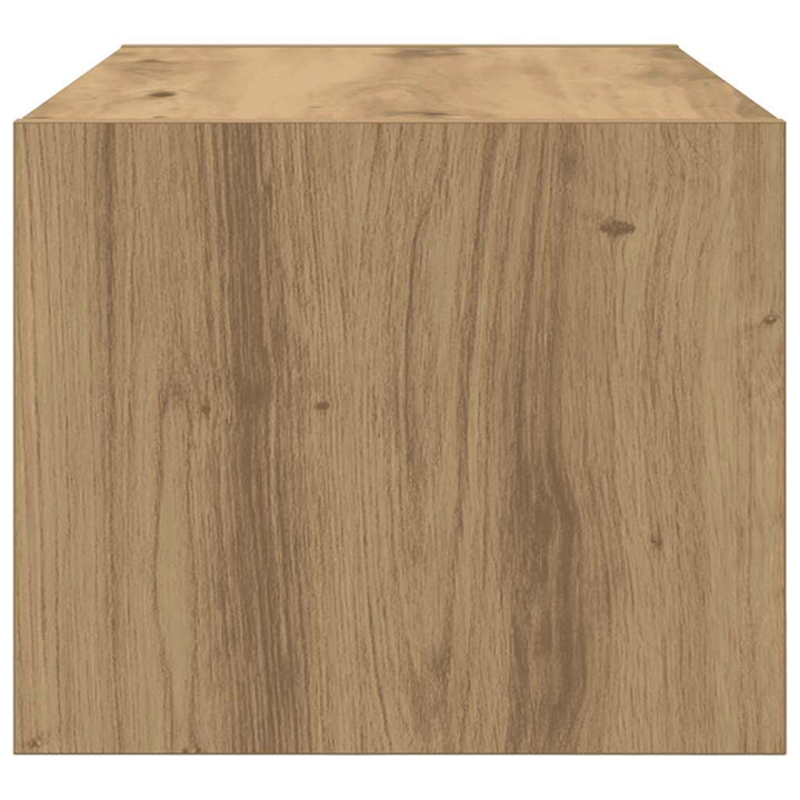 Tv-Bänkar 2 St Hantverksmässig Ek 60X31X25,5 Cm Konstruerat Trä