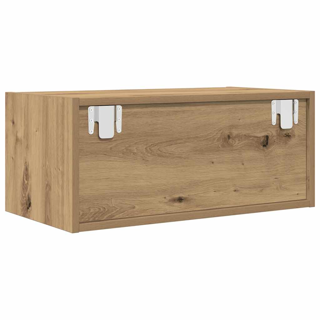 Tv-Bänkar 2 St Hantverksmässig Ek 60X31X25,5 Cm Konstruerat Trä