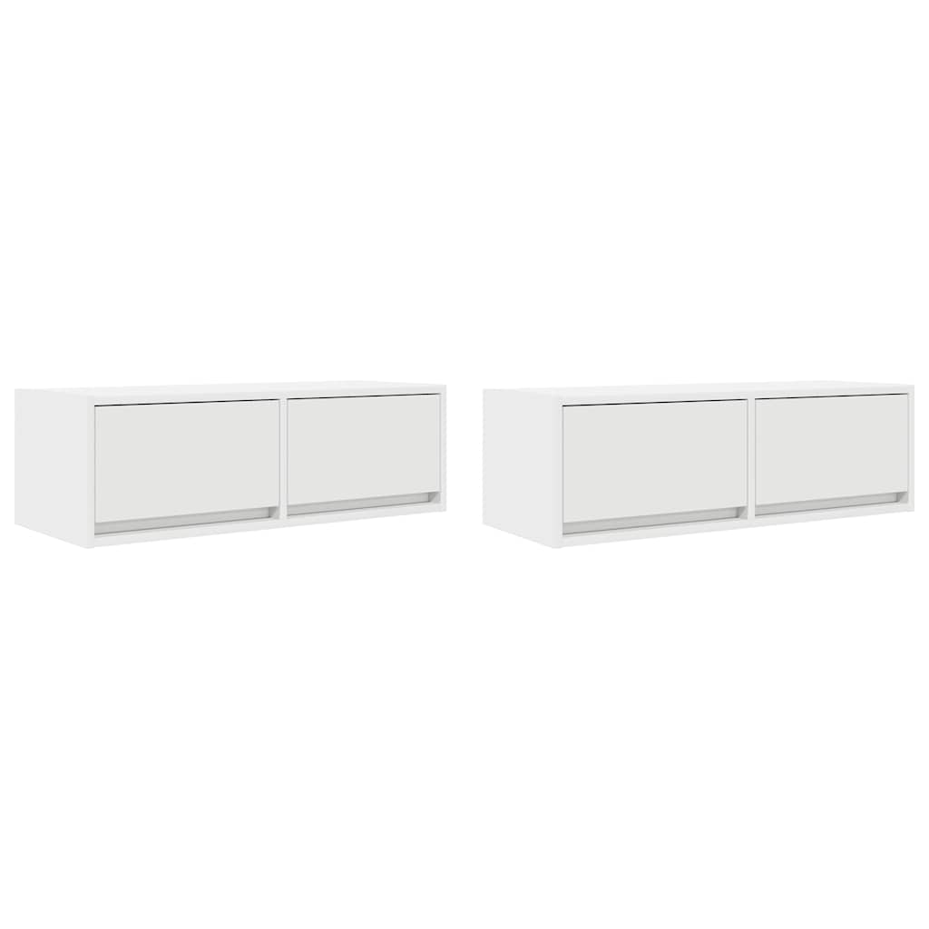 Tv-Bänkar 2 St 80X31X25,5 Cm Konstruerat Trä