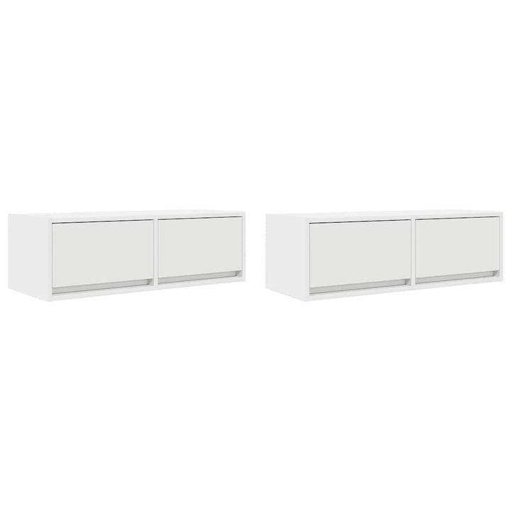 Tv-Bänkar 2 St 80X31X25,5 Cm Konstruerat Trä