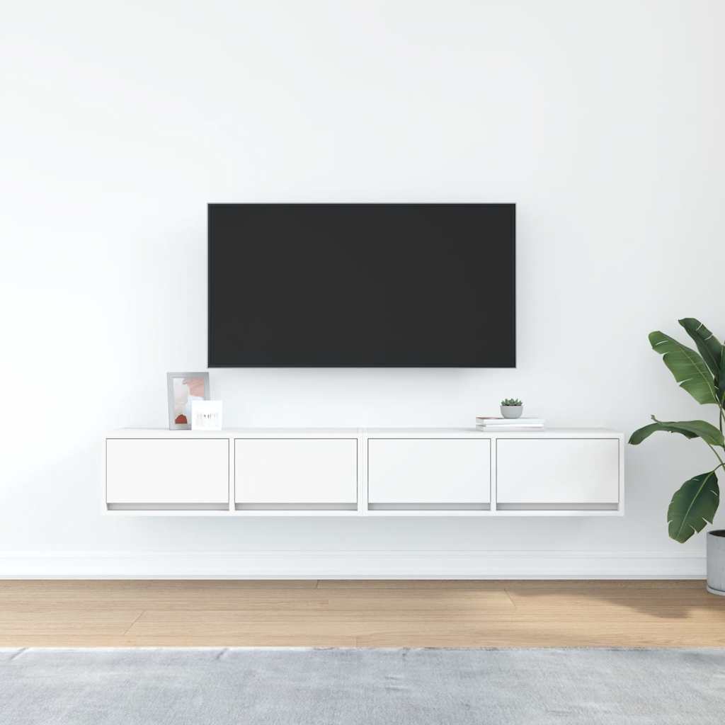 Tv-Bänkar 2 St 80X31X25,5 Cm Konstruerat Trä