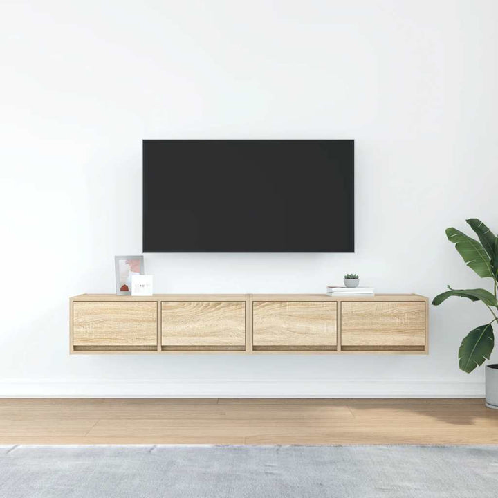 Tv-Bänkar 2 St, , 80X31X25,5 Cm Konstruerat Trä