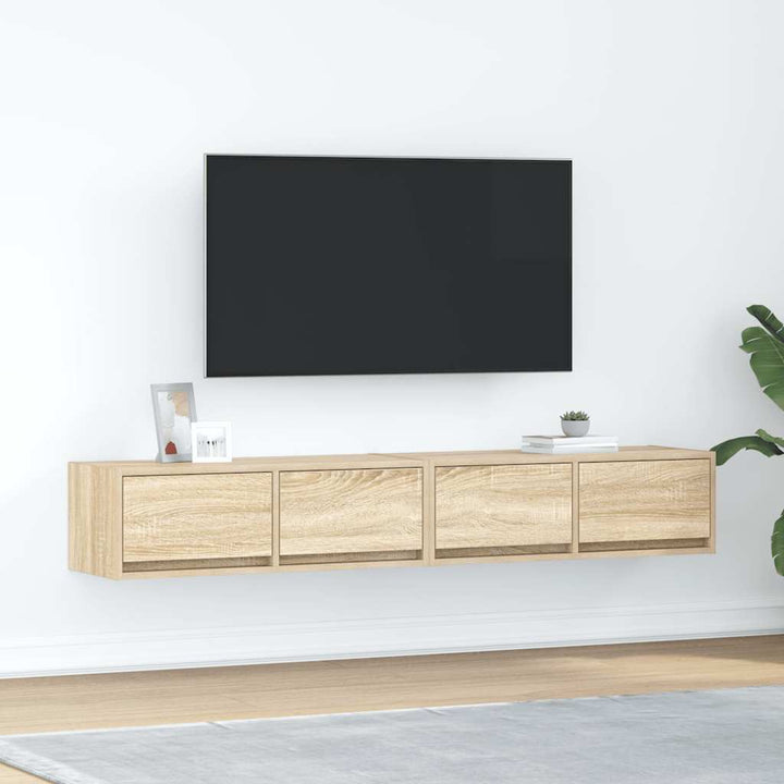 Tv-Bänkar 2 St, , 80X31X25,5 Cm Konstruerat Trä