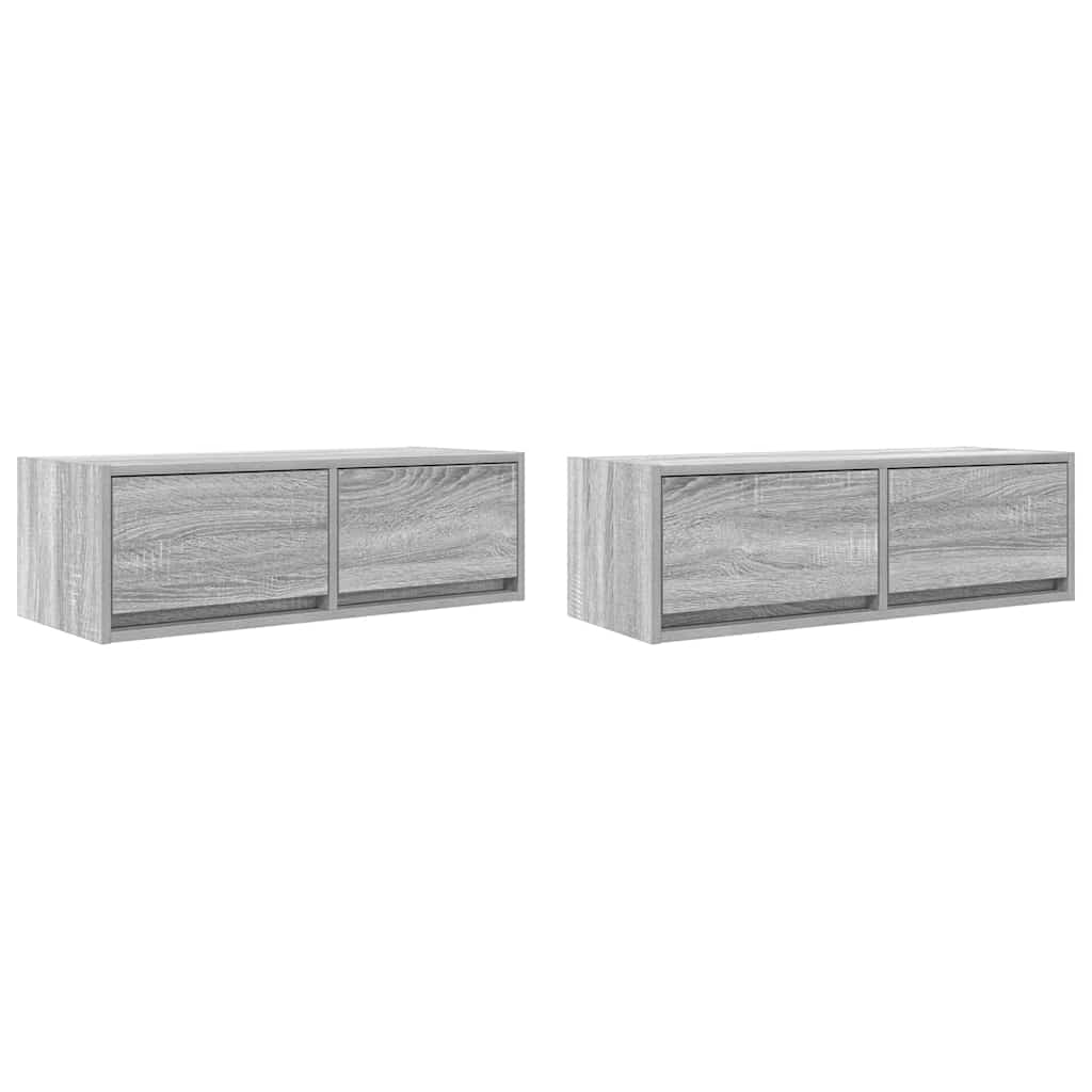 Tv-Bänkar 2 St 80X31X25,5 Cm Konstruerat Trä
