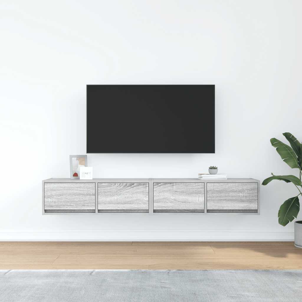 Tv-Bänkar 2 St 80X31X25,5 Cm Konstruerat Trä