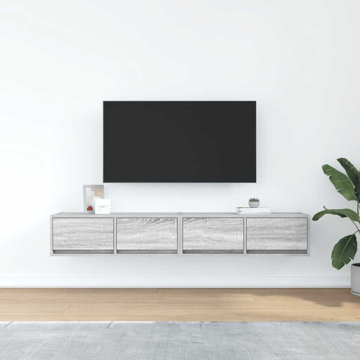 Tv-Bänkar 2 St 80X31X25,5 Cm Konstruerat Trä