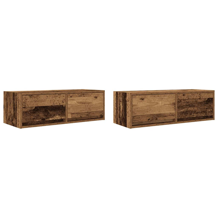 Tv-Bänkar 2 St 80X31X25,5 Cm Konstruerat Trä