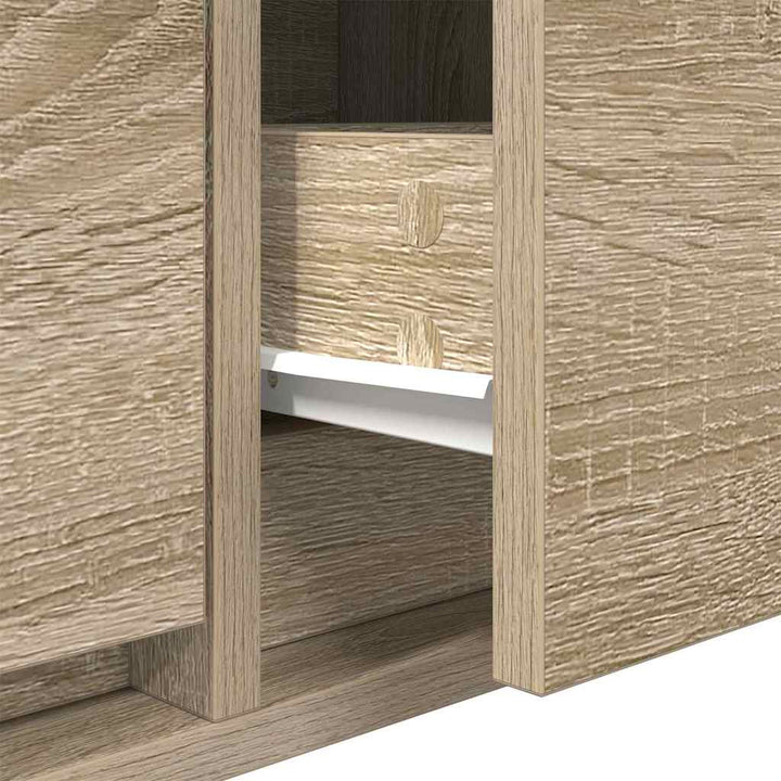 Tv-Skåp Med Låda Sonoma Ek 100 X 31 X 25,5 Cm Konstruerat Trä