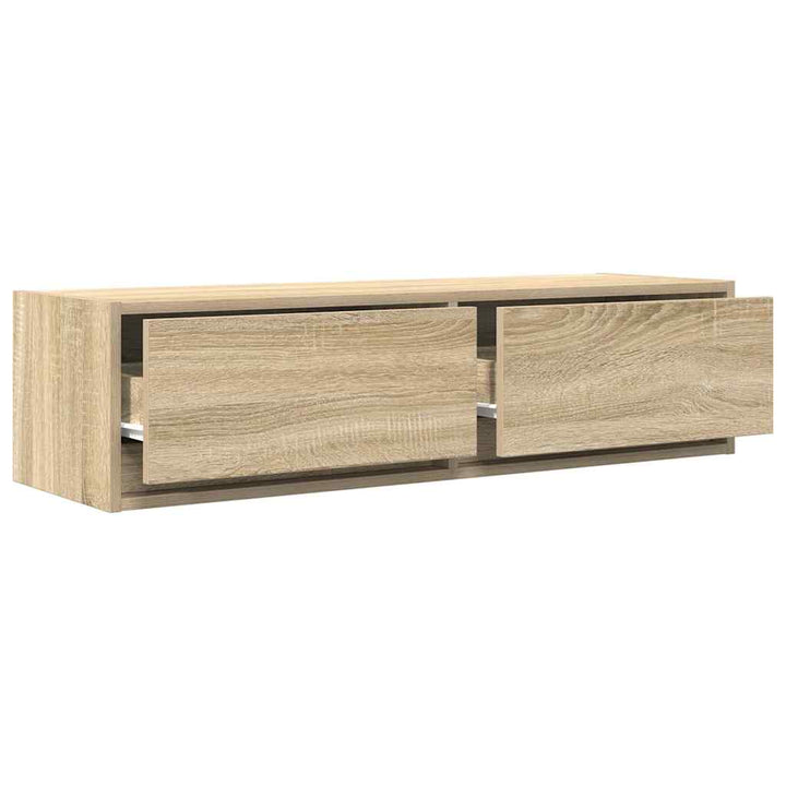 Tv-Skåp Med Låda Sonoma Ek 100 X 31 X 25,5 Cm Konstruerat Trä