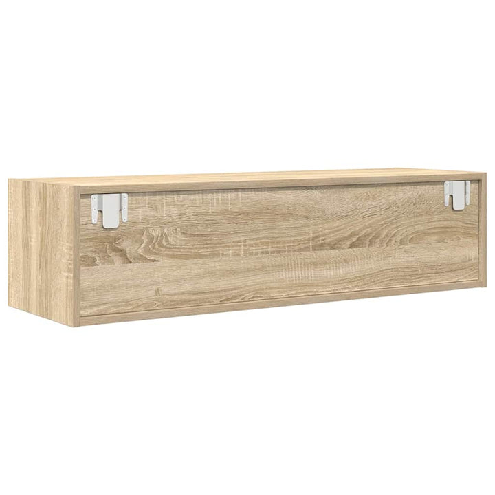 Tv-Skåp Med Låda Sonoma Ek 100 X 31 X 25,5 Cm Konstruerat Trä