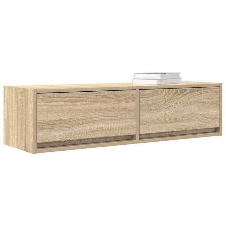 Tv-Skåp Med Låda Sonoma Ek 100 X 31 X 25,5 Cm Konstruerat Trä