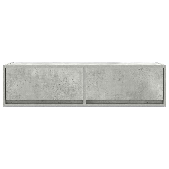 Tv-Skåp Med Låda Betonggrå 100 X 31 X 25,5 Cm Konstruerat Trä