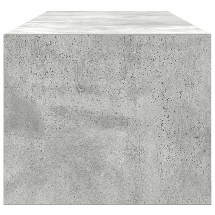 Tv-Skåp Med Låda Betonggrå 100 X 31 X 25,5 Cm Konstruerat Trä