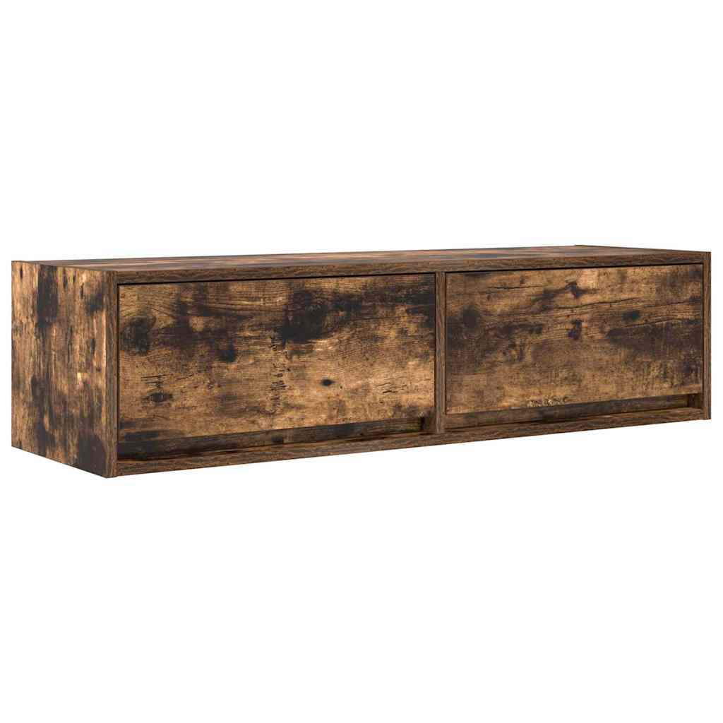 Tv-Skåp Rökfärgad Ek 100 X 31 X 25,5 Cm Konstruerat Trä