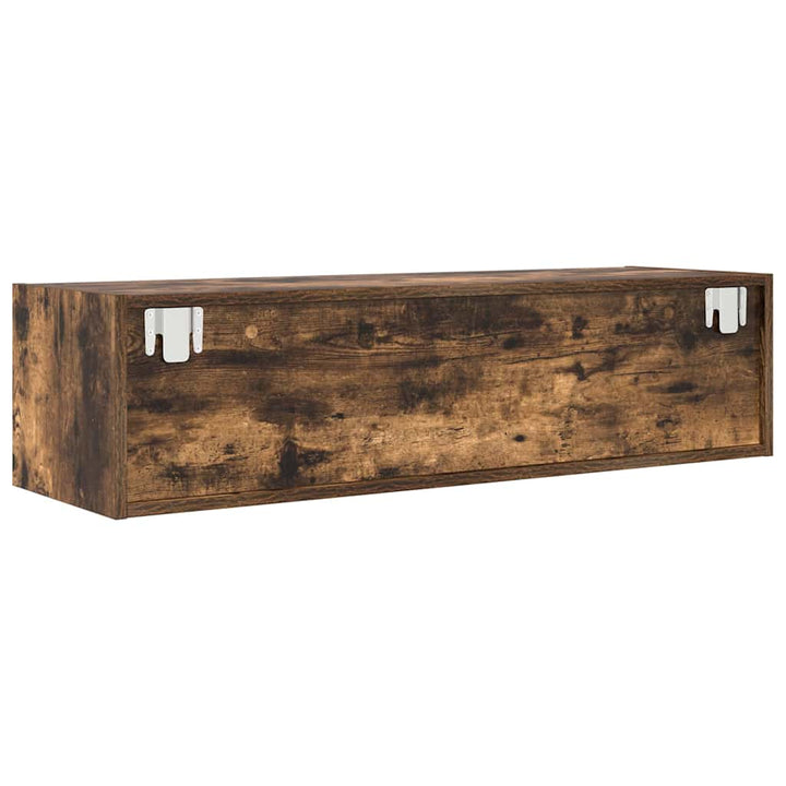 Tv-Skåp Rökfärgad Ek 100 X 31 X 25,5 Cm Konstruerat Trä